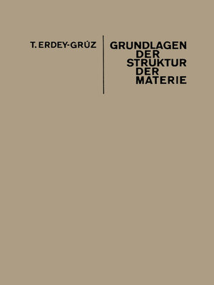 cover image of Grundlagen der Struktur der Materie